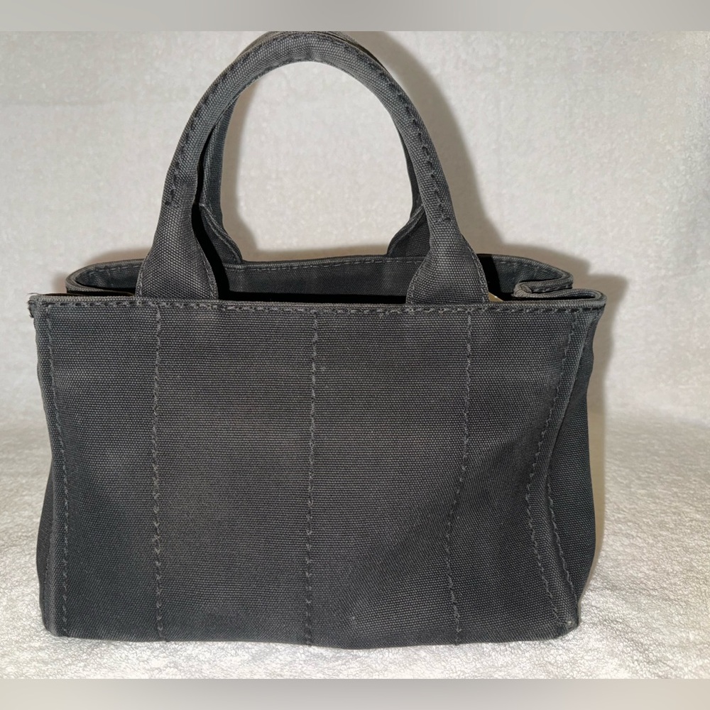 🚨SOLD🚨Prada Canapa Black Mini Canvas Handbag… - Picture 2 of 16